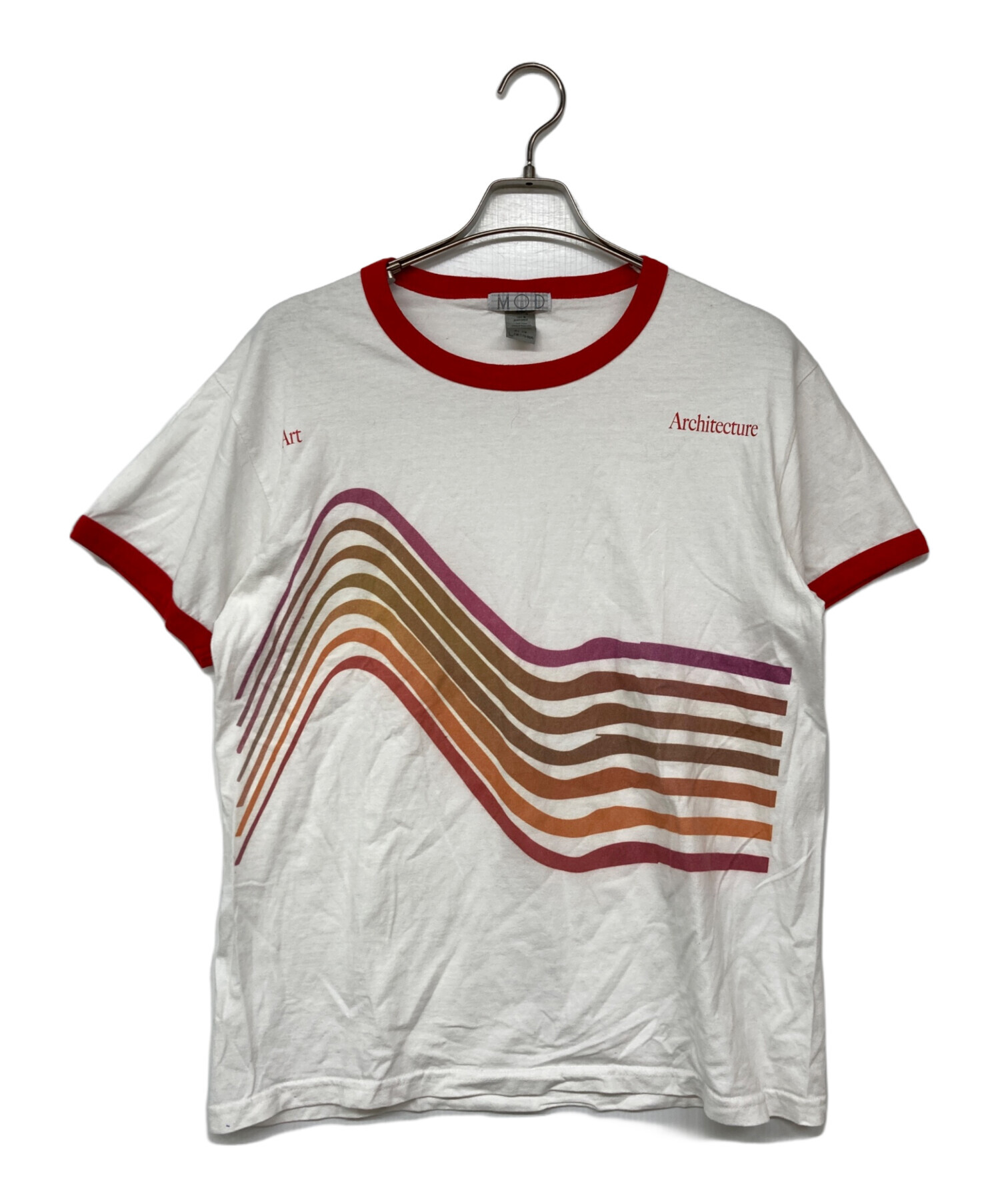 中古・古着通販】MOD (ミュージアムオブデイリー) リンガーTシャツ