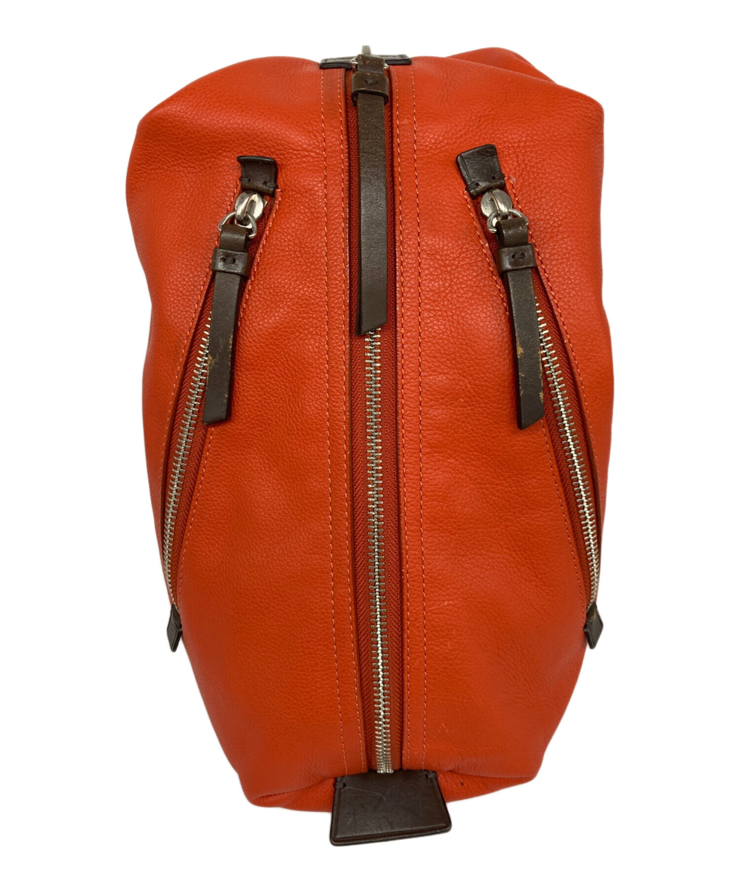 COACH オレンジ ボディバッグ 中古・古着通販】COACH (コーチ) スリングレザーバッグ オレンジ