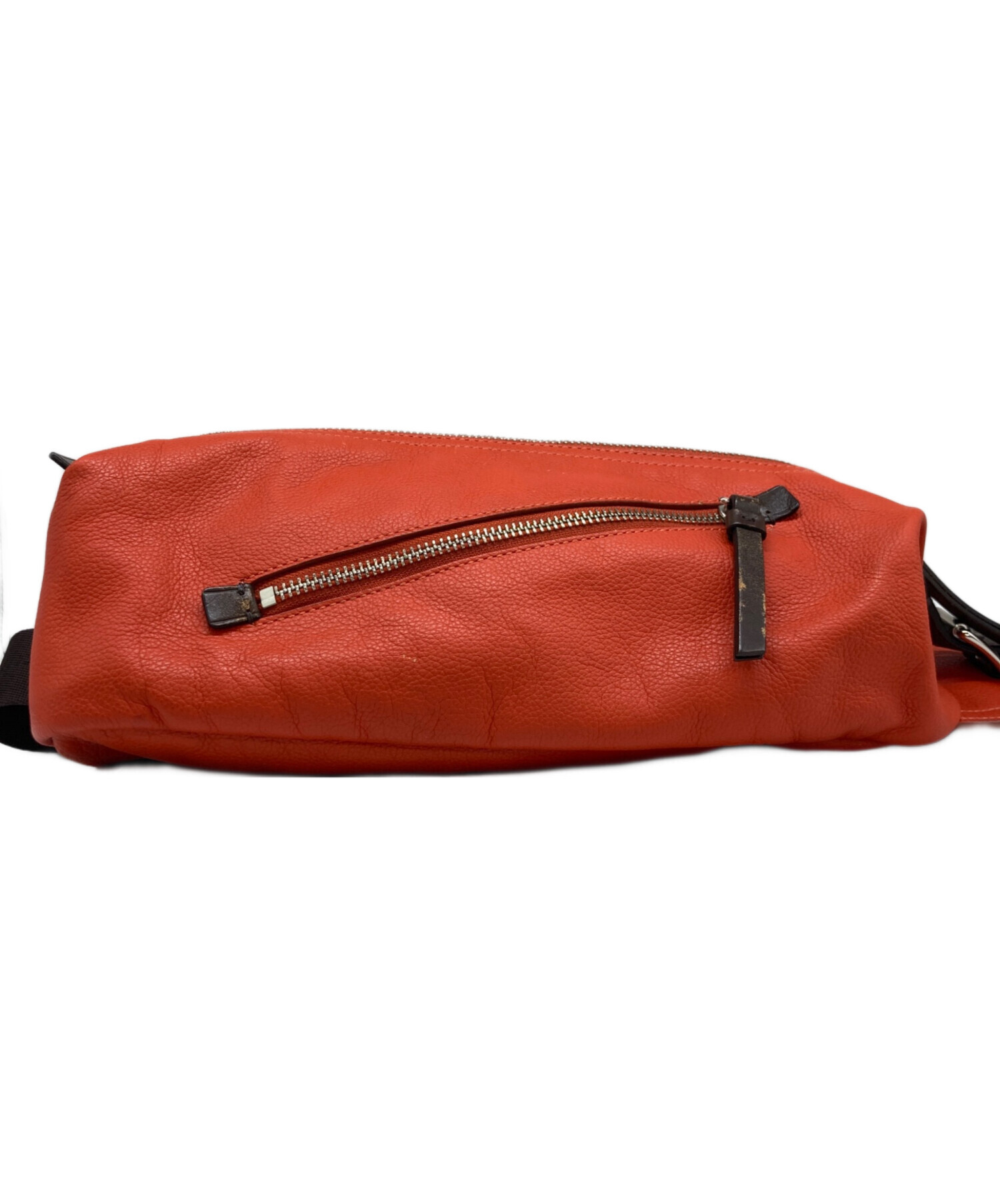 中古・古着通販】COACH (コーチ) スリングレザーバッグ オレンジ