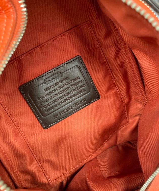 中古・古着通販】COACH (コーチ) スリングレザーバッグ オレンジ