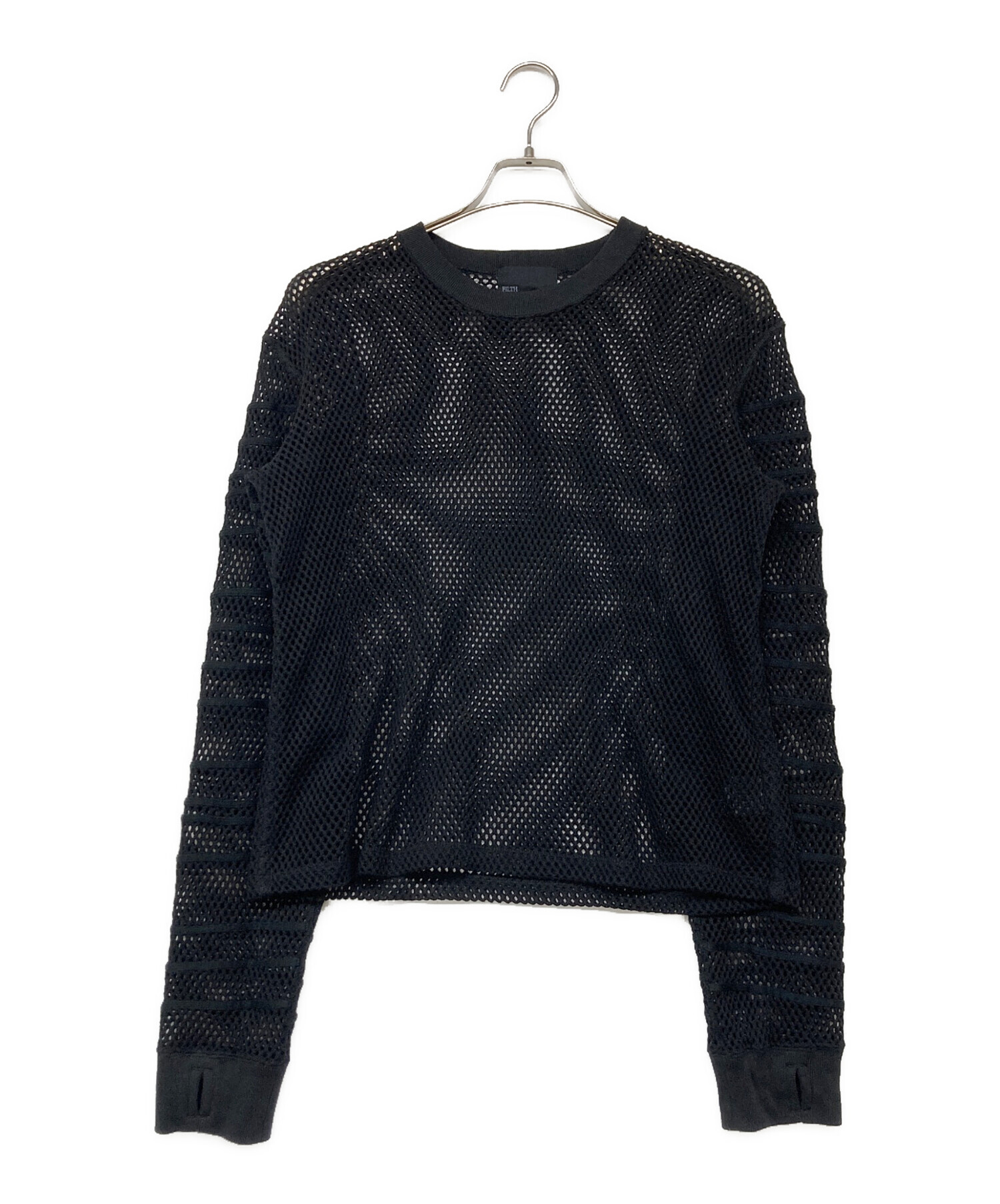 中古・古着通販】FILTH (フィルス) LOOSE SHADOW SLEEVE MESH PULLOVER 