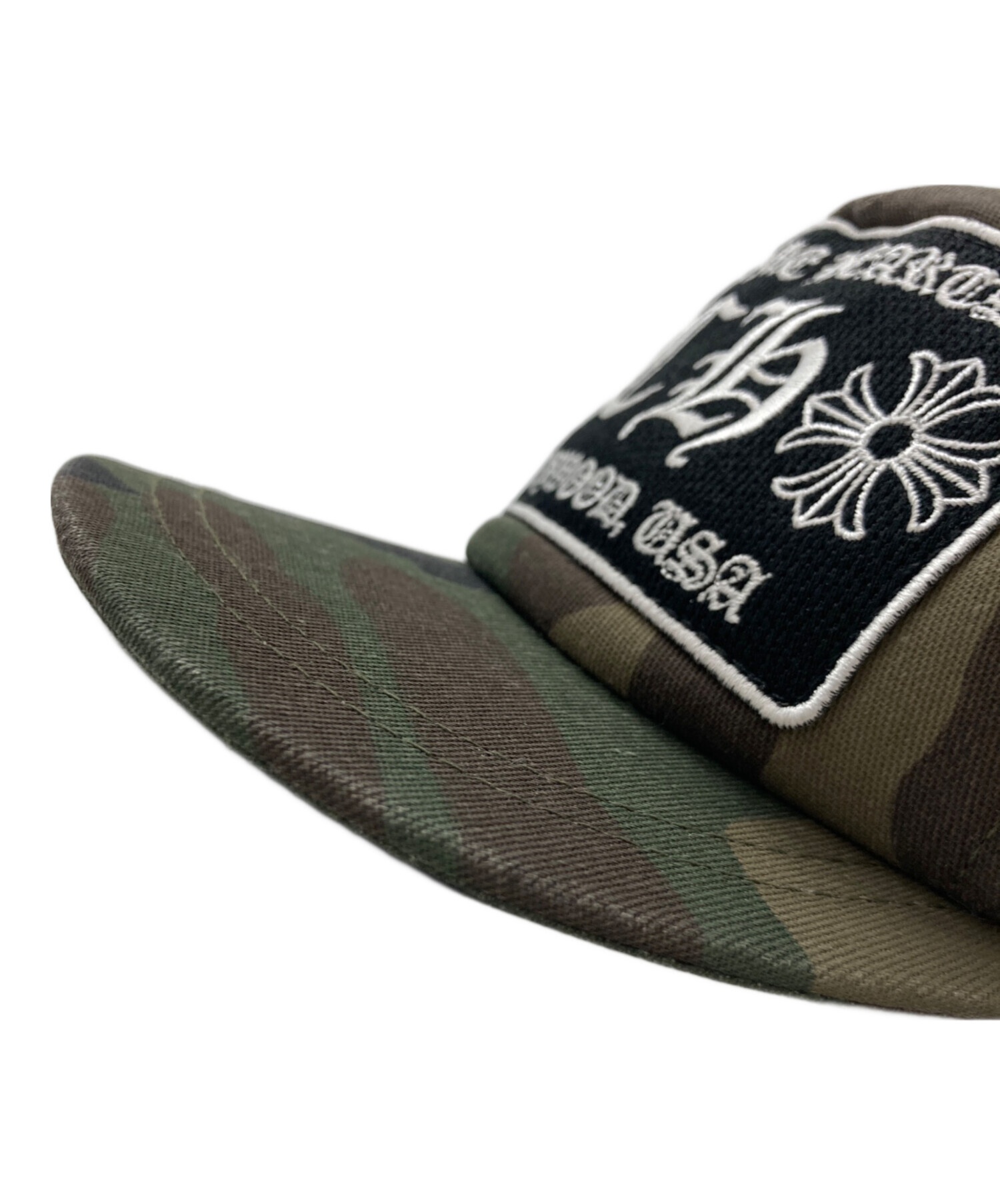 新品未使用品 CHROME HEARTS カモフラージュキャップ クロムハーツ 刺繍クロスロゴ カモフラージュ ベースボール