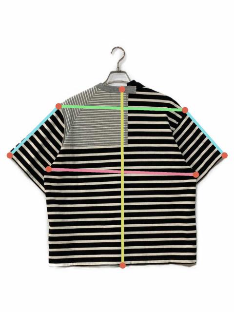 中古・古着通販】KOLOR (カラー) ドッキングボーダーTシャツ グレー