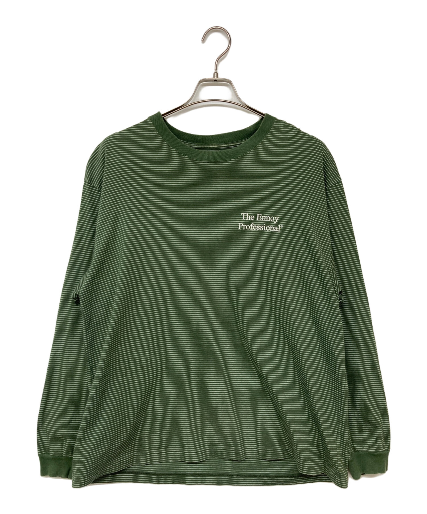 The ENNOY L/S Border T-Shirts ロンT ネイビー XL Ennnoy