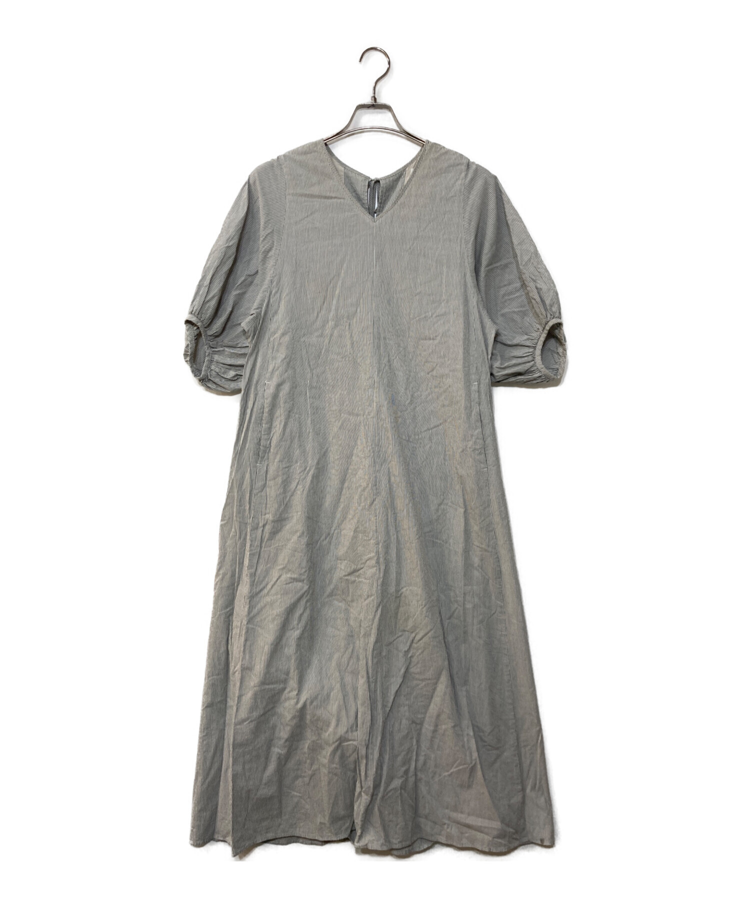 中古・古着通販】Phlannel (フランネル) パフスリーブ ストライプ 