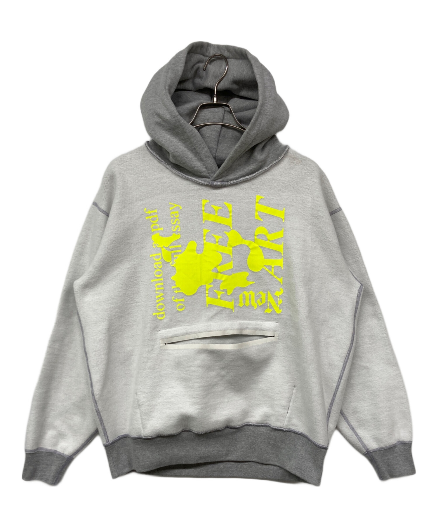 BODYSONG. GRAY Size:S HOODIE⁄AZZM-STICKER – BODYSONG. ONLINE STORE