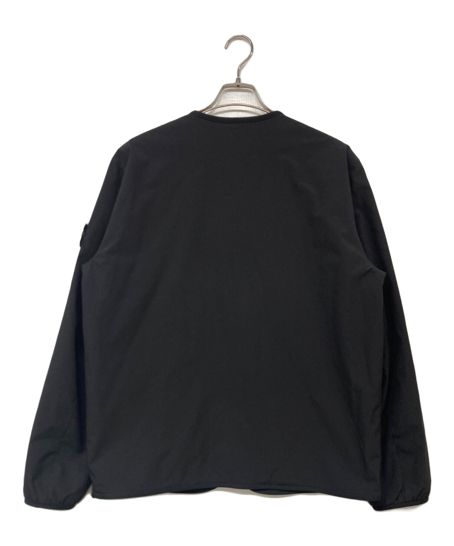 STONE  NO COLLAR JACKET ブラック 中古・古着通販】STONE ISLAND (ストーンアイランド) NO COLLAR JACKET