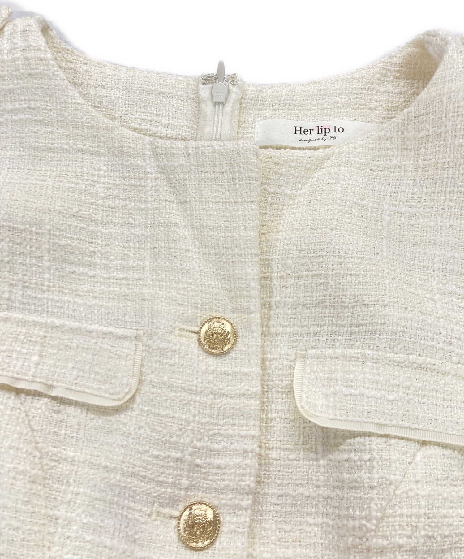 中古・古着通販】HER LIP TO (ハーリップトゥ) Emma Tweed Docking