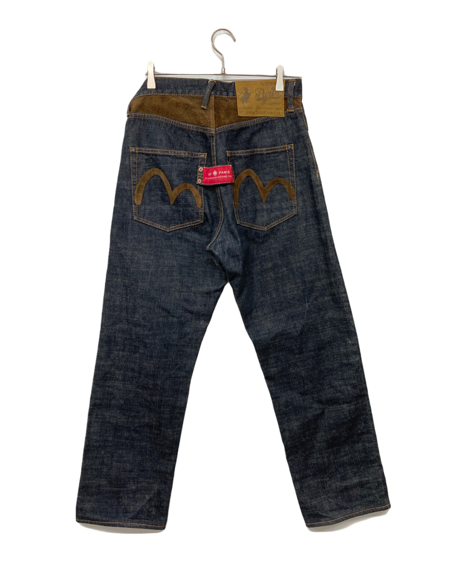 メンズ evisu parisブラックデニム W30【】