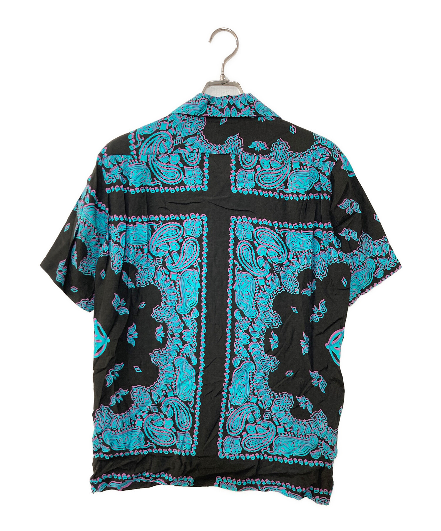 aloha blossom アロハシャツ サックスブルー　サイズ40 中古・古着通販】Aloha Blossom (アロハブロッサム) HISUIKAZURA SHORT