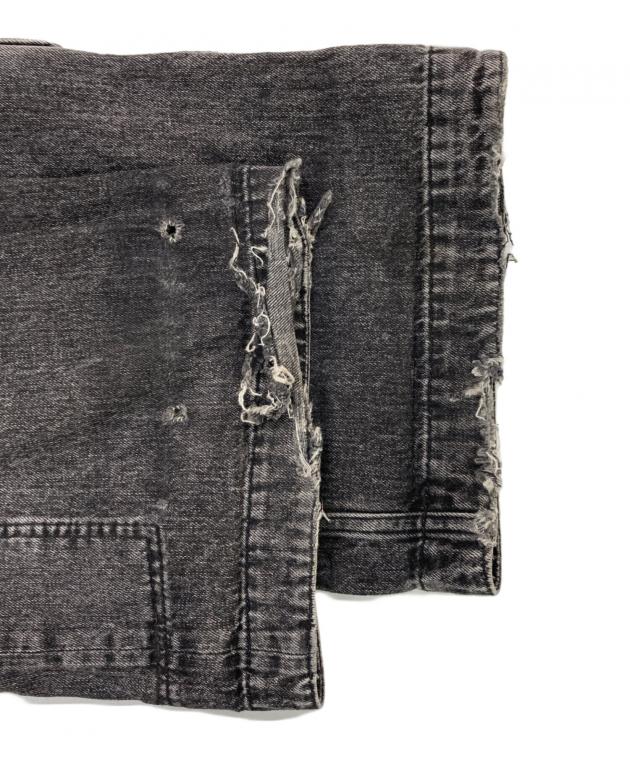 メゾンスペシャル ローウエストカーゴデニム ブラック レディース36サイズ メゾンスペシャル ローウエストカーゴデニム ブラック レディース36