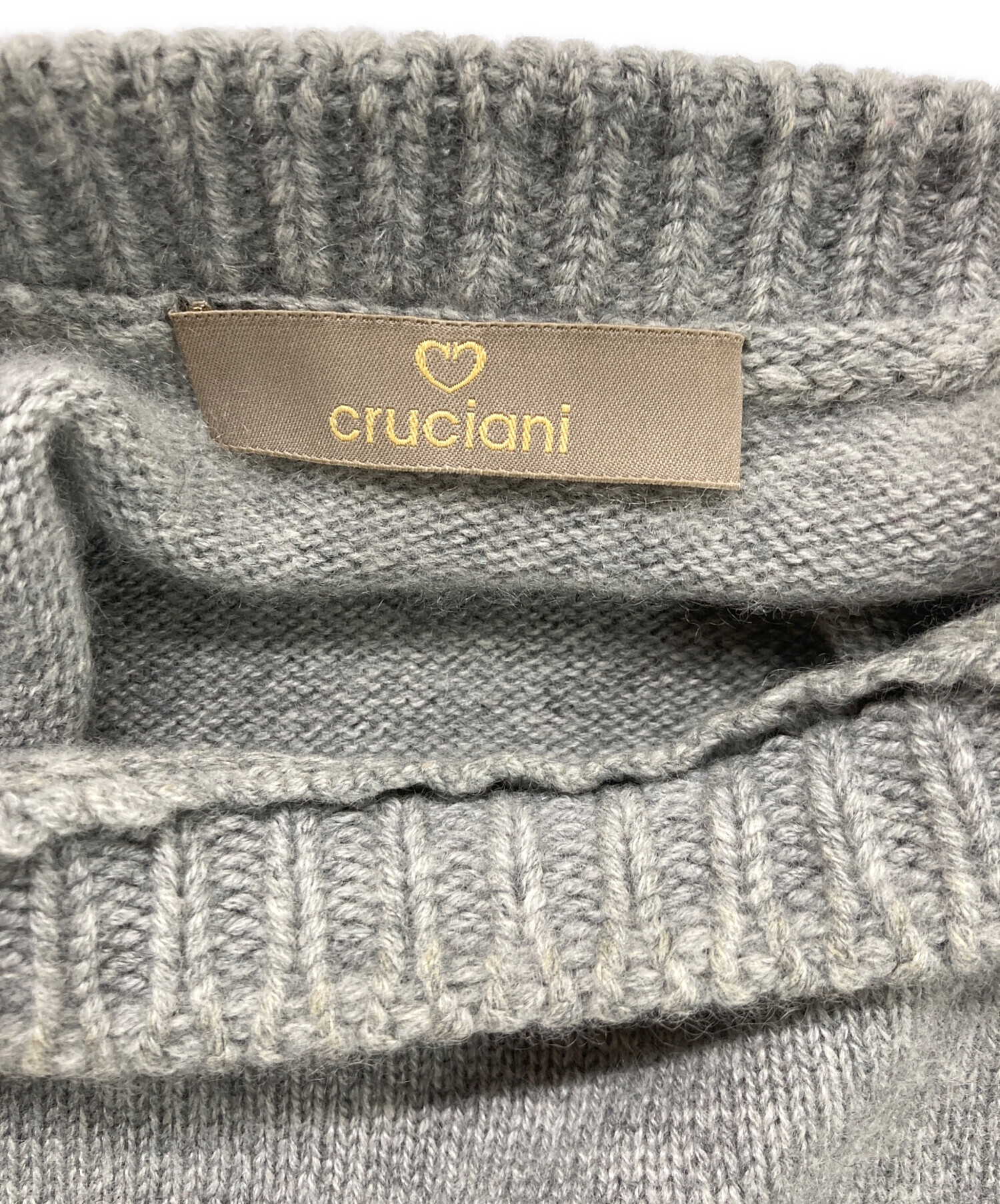 中古・古着通販】CRUCIANI (クルチアーニ) カシミヤニット グレー 