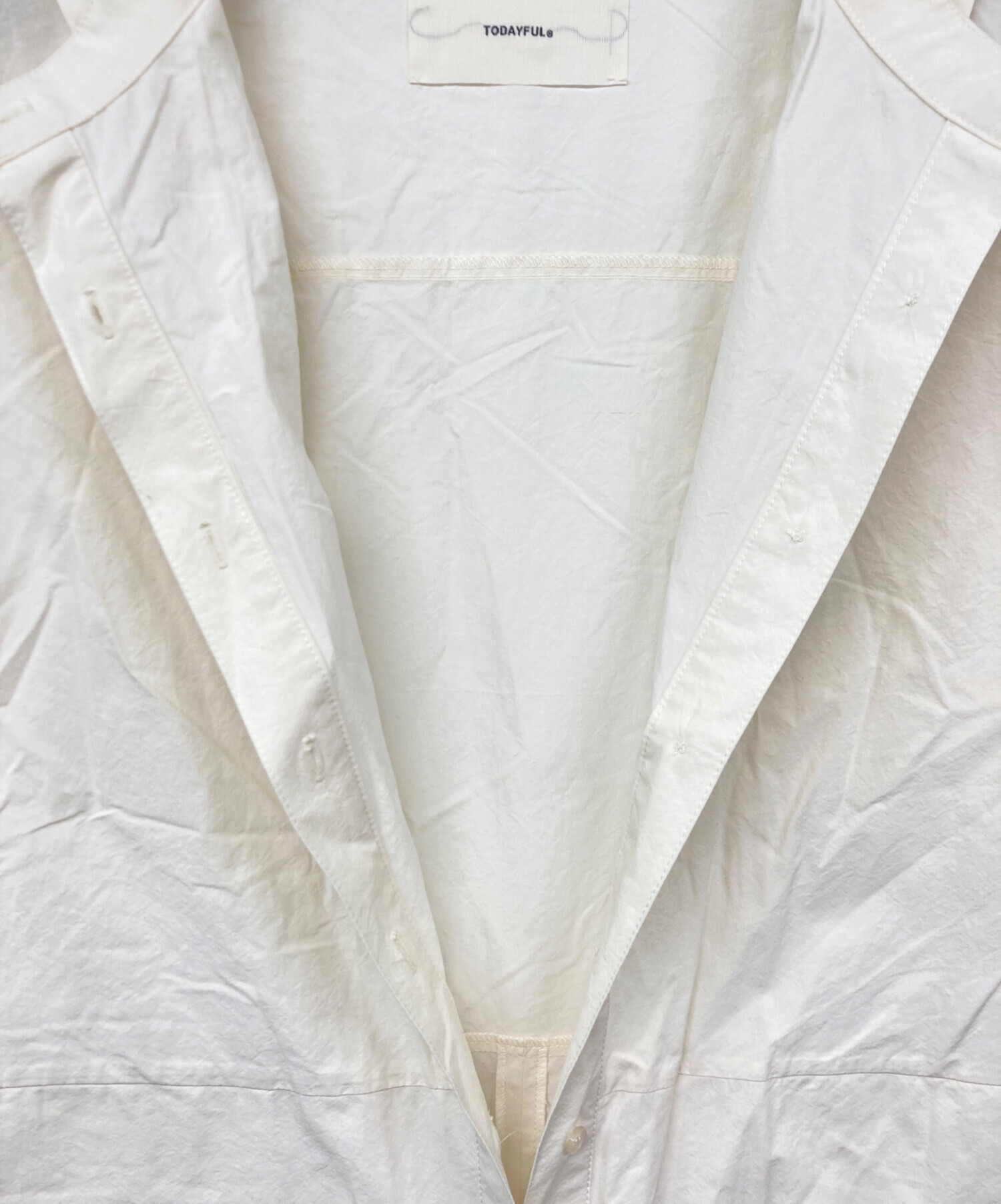 新品　TODAYFUL タイプライターシャツコンビネゾン　Ivory　38 中古・古着通販】TODAYFUL (トゥデイフル) Typewriter Shirts