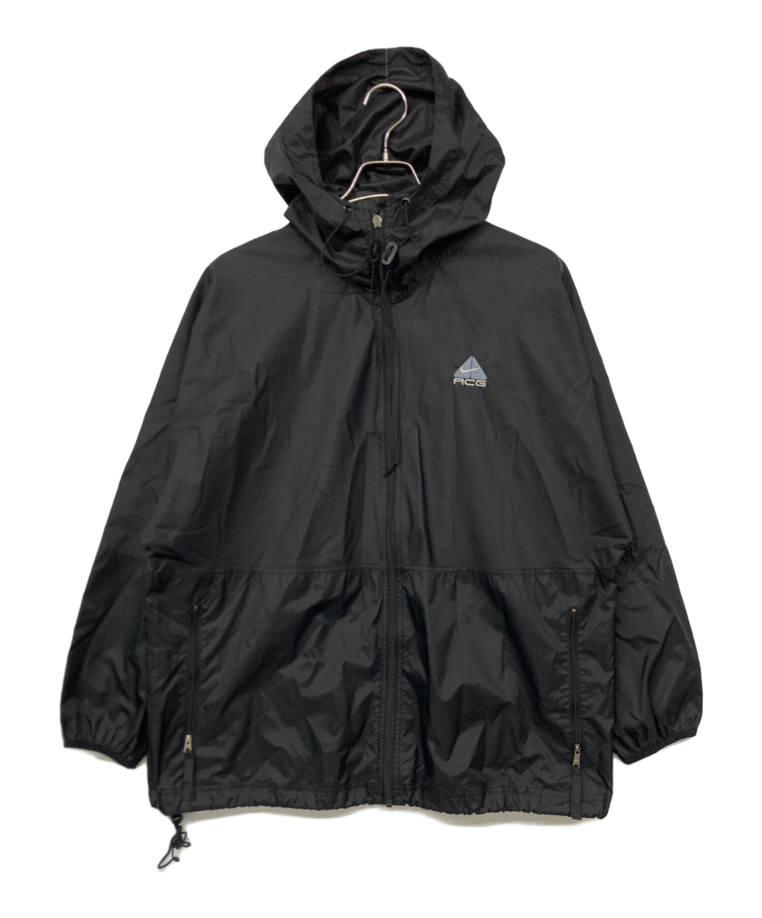 新品 NIKE ACG ナイロンジャケット ブラック Lサイズ 中古・古着通販】ACG (エーシージー) ナイロンジャケット ブラック