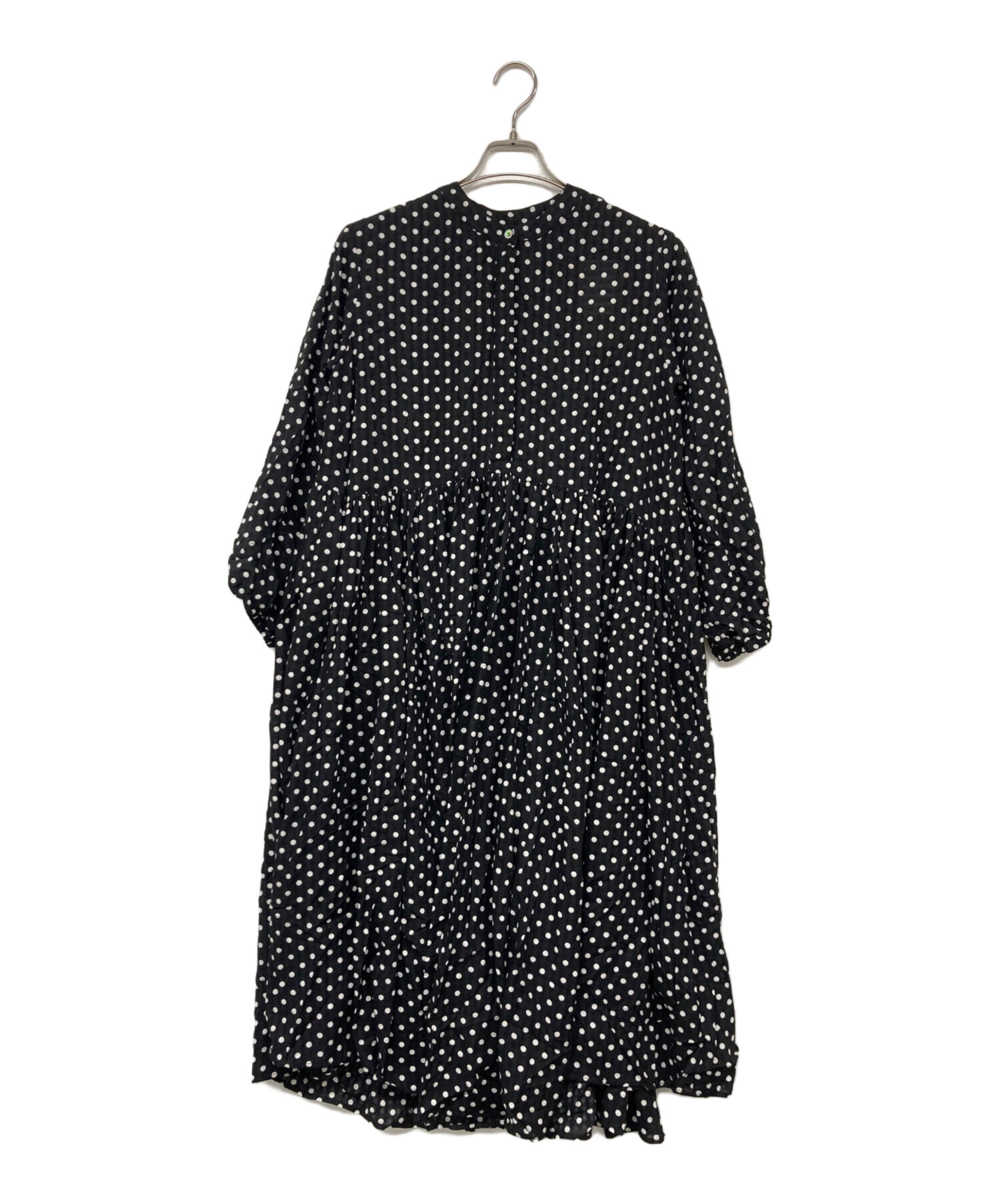 中古・古着通販】BEARDSLEY (ビアズリー) ドットギャザーワンピース