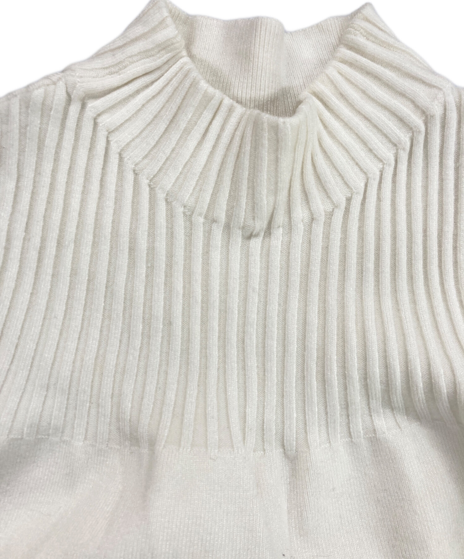 中古・古着通販】anuans (アニュアンス) ボトルネックシアーニット