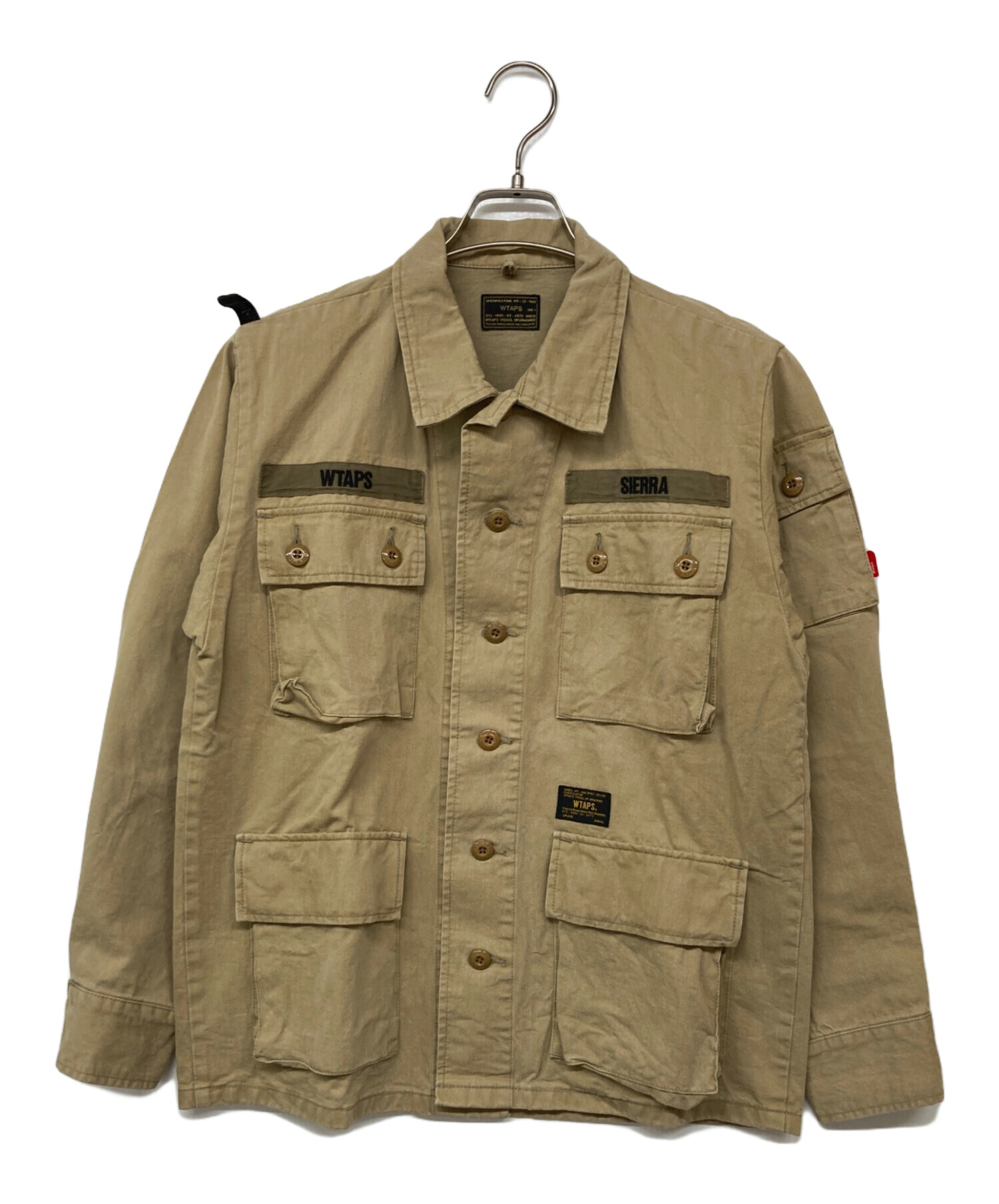 中古・古着通販】WTAPS (ダブルタップス) JUNGLE L/S SHIRTS ベージュ 