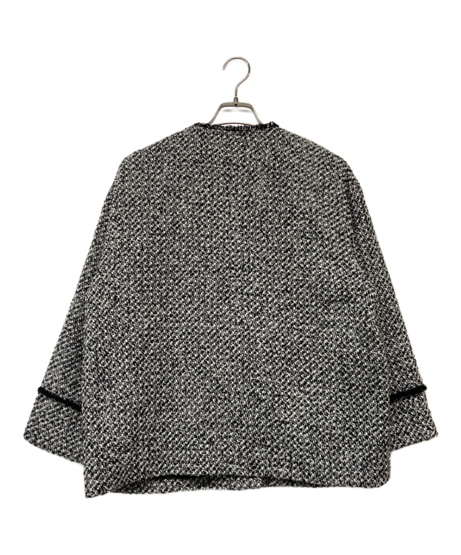 【未使用】Loungedress ツイードジャケット ラウンジドレス Loungedress ポケットツイードジャケット （BEI