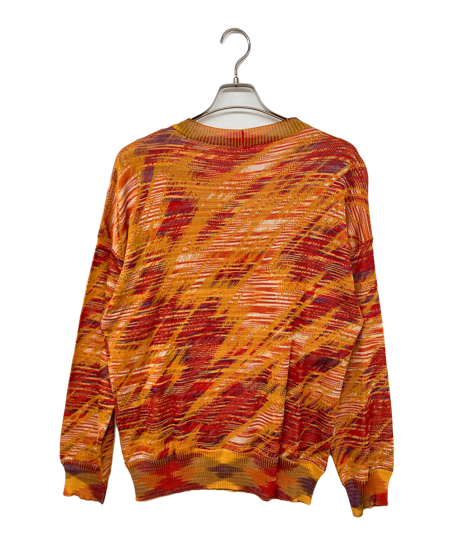 中古・古着通販】MISSONI (ミッソーニ) 総柄ニット オレンジ サイズ:XL