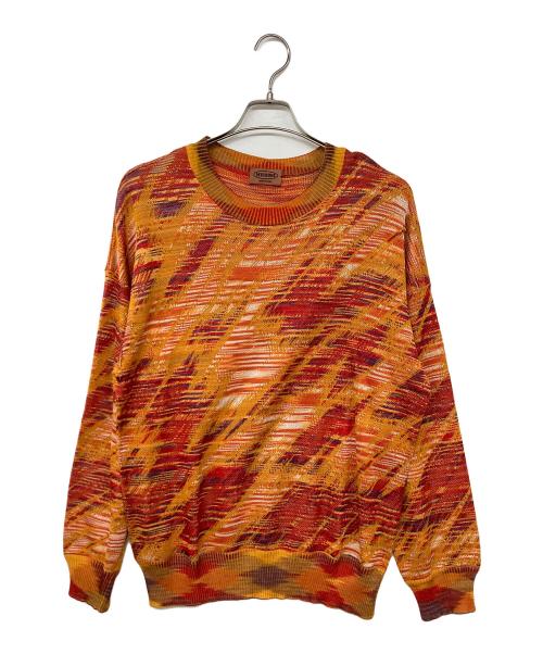 中古・古着通販】MISSONI (ミッソーニ) 総柄ニット オレンジ サイズ:XL