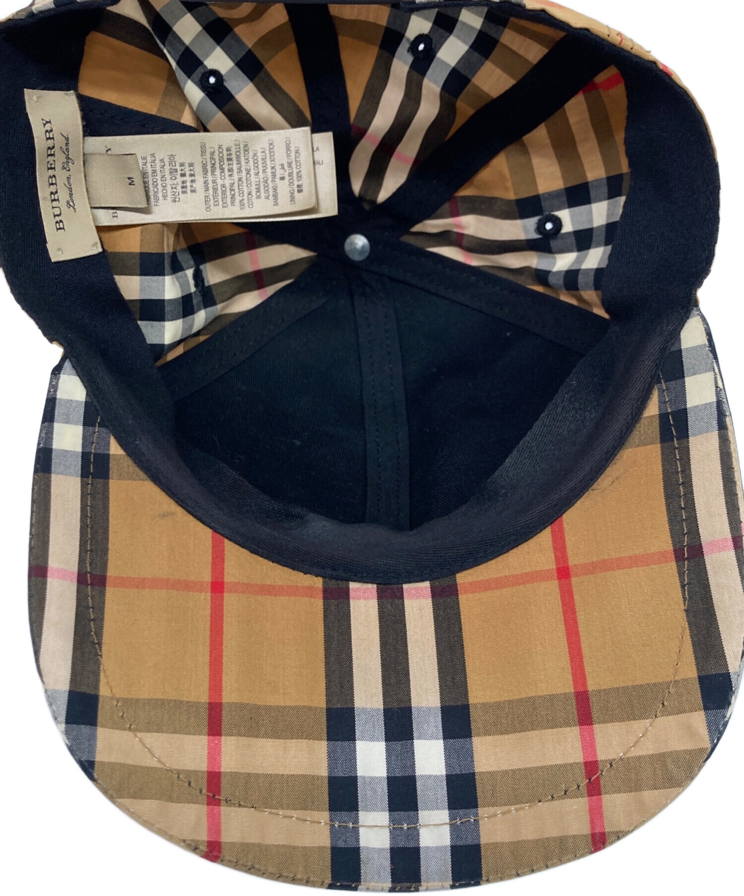 BURBERRY チェック柄 キャップ 12M-18M BURBERRY チェック柄 キャップ