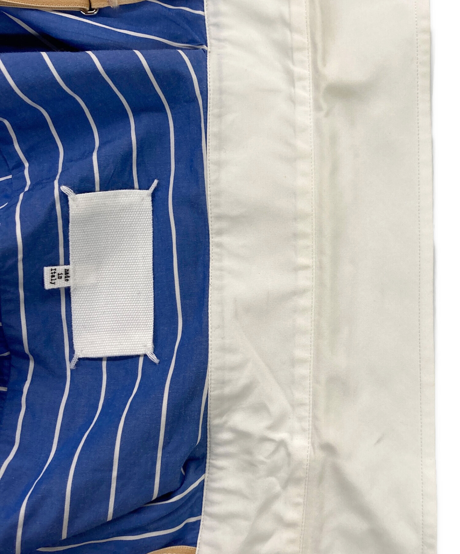 Maison Margiela メゾンマルジェラ ブラウス M 青 【古着】【中古】【送料無料】 中古・古着通販】Maison Margiela (メゾンマルジェラ) ワーカーシャツ