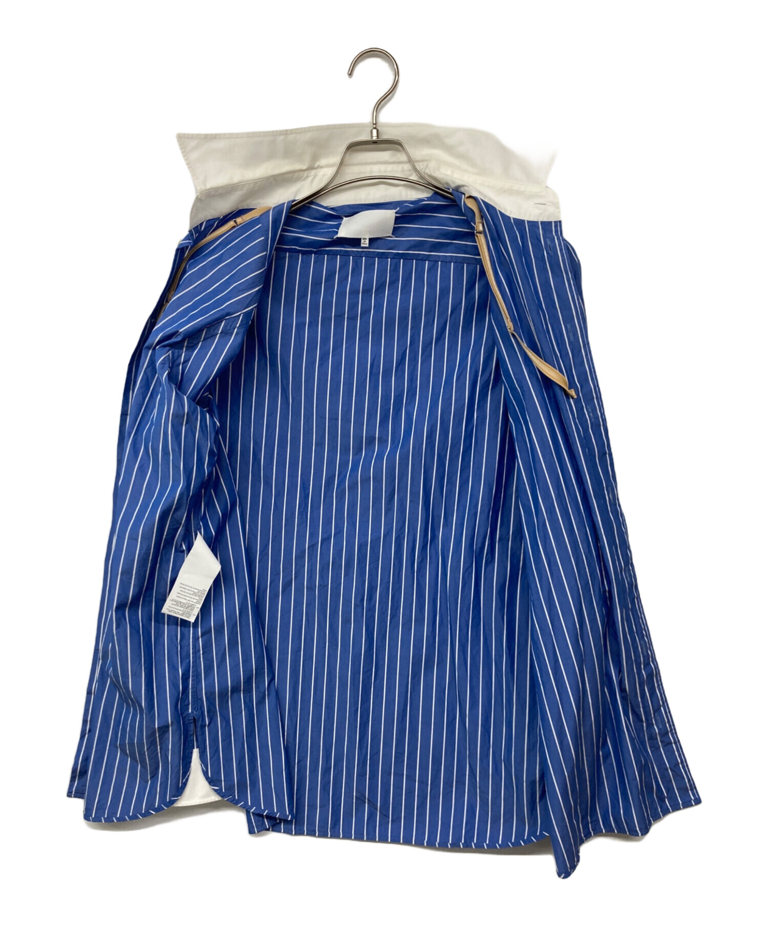 Maison Margiela メゾンマルジェラ ブラウス M 青 【古着】【中古】【送料無料】 中古・古着通販】Maison Margiela (メゾンマルジェラ) ワーカーシャツ