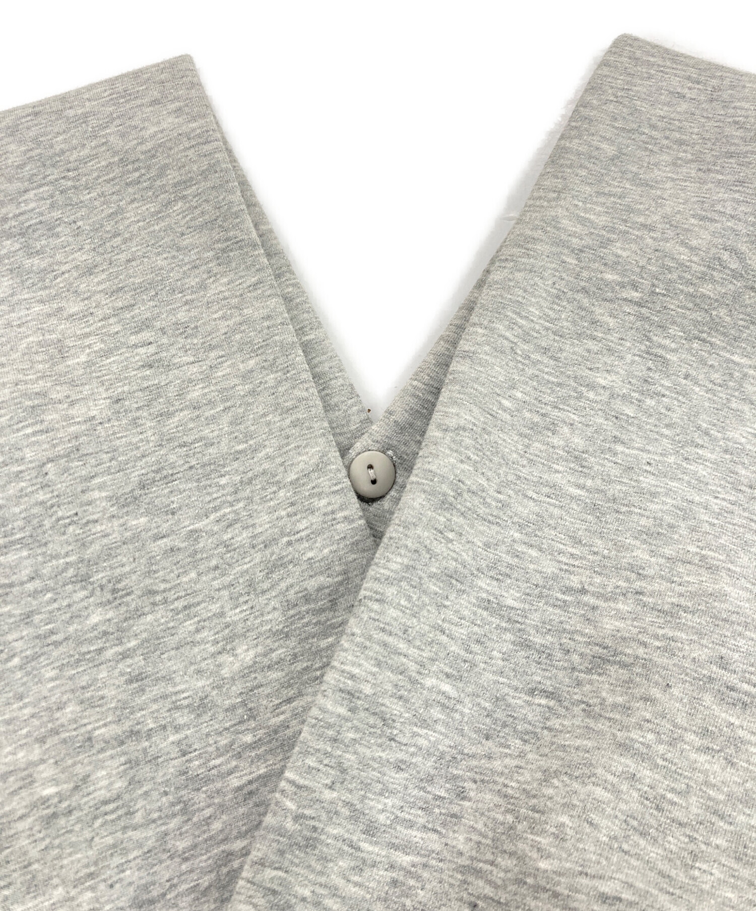 中古・古着通販】AMERI (アメリ) PONCHO SILHOUETTE JERSEY TOP グレー
