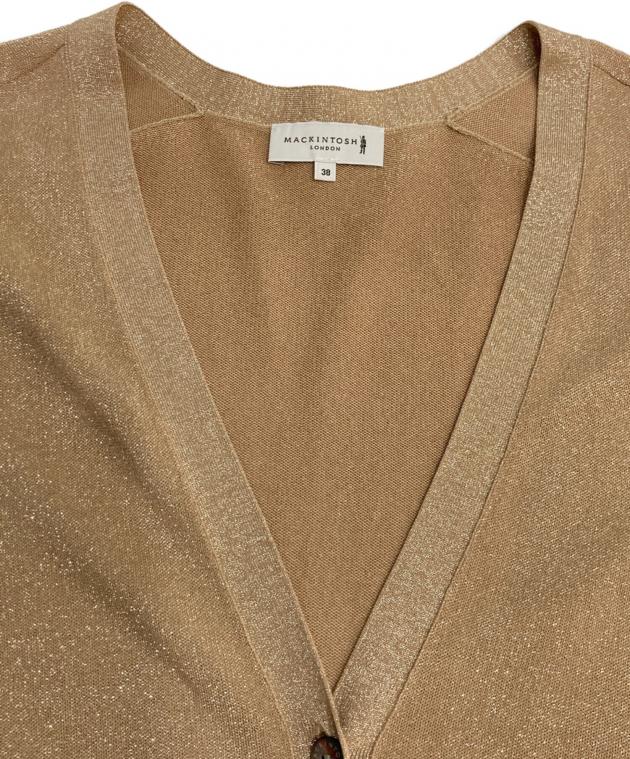 20SS タグ付 マッキントッシュロンドン ジップ カーディガン 黄 38 中古・古着通販】MACKINTOSH LONDON (マッキントッシュ ロンドン) ラメ