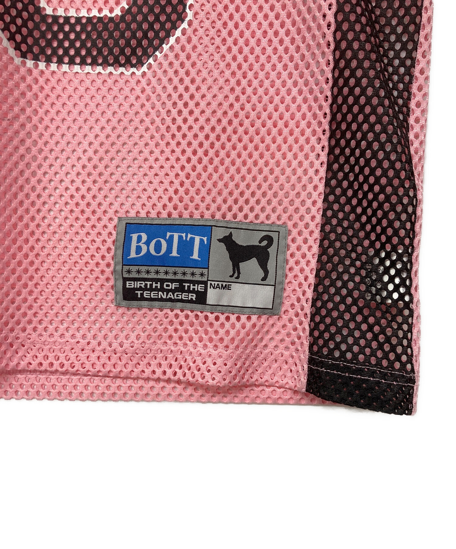 中古・古着通販】BoTT (ボット) Mesh Football Shirt ピンク サイズ:M