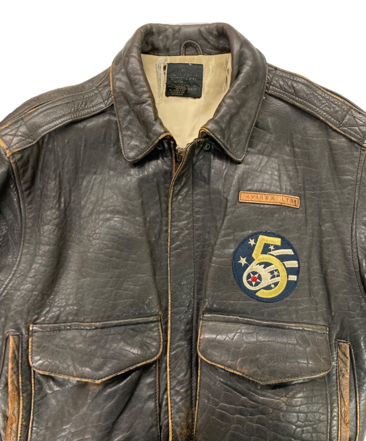 中古・古着通販】AVIREX (アヴィレックス) A2レザージャケット