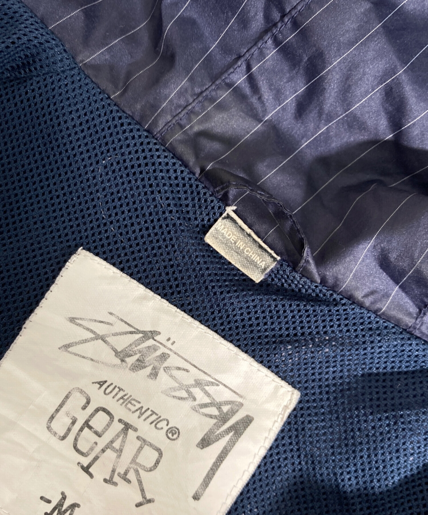 中古・古着通販】stussy (ステューシー) ストライプシェルジャケット