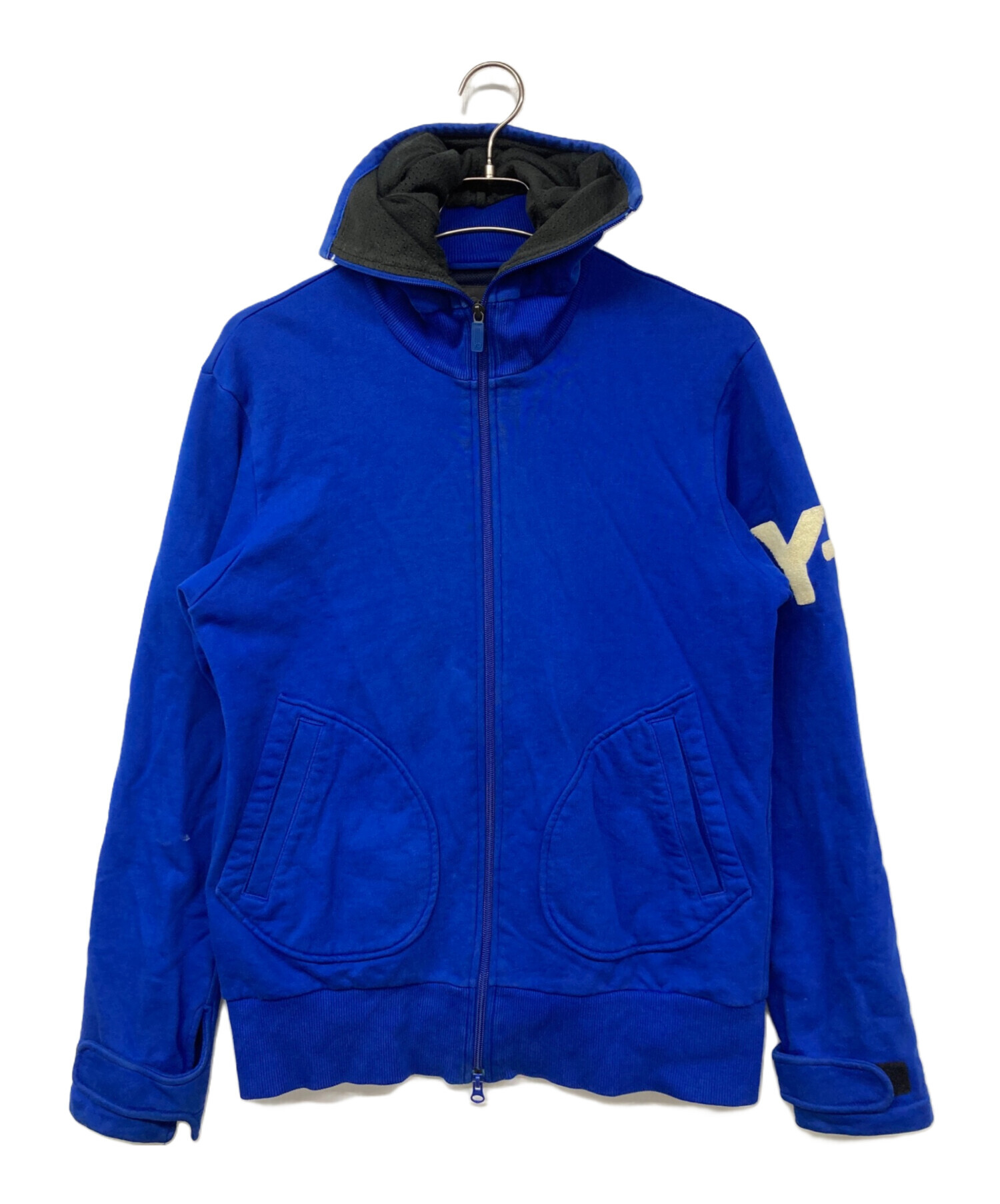 中古・古着通販】Y-3 (ワイスリー) ハイネックジップパーカー ブルー
