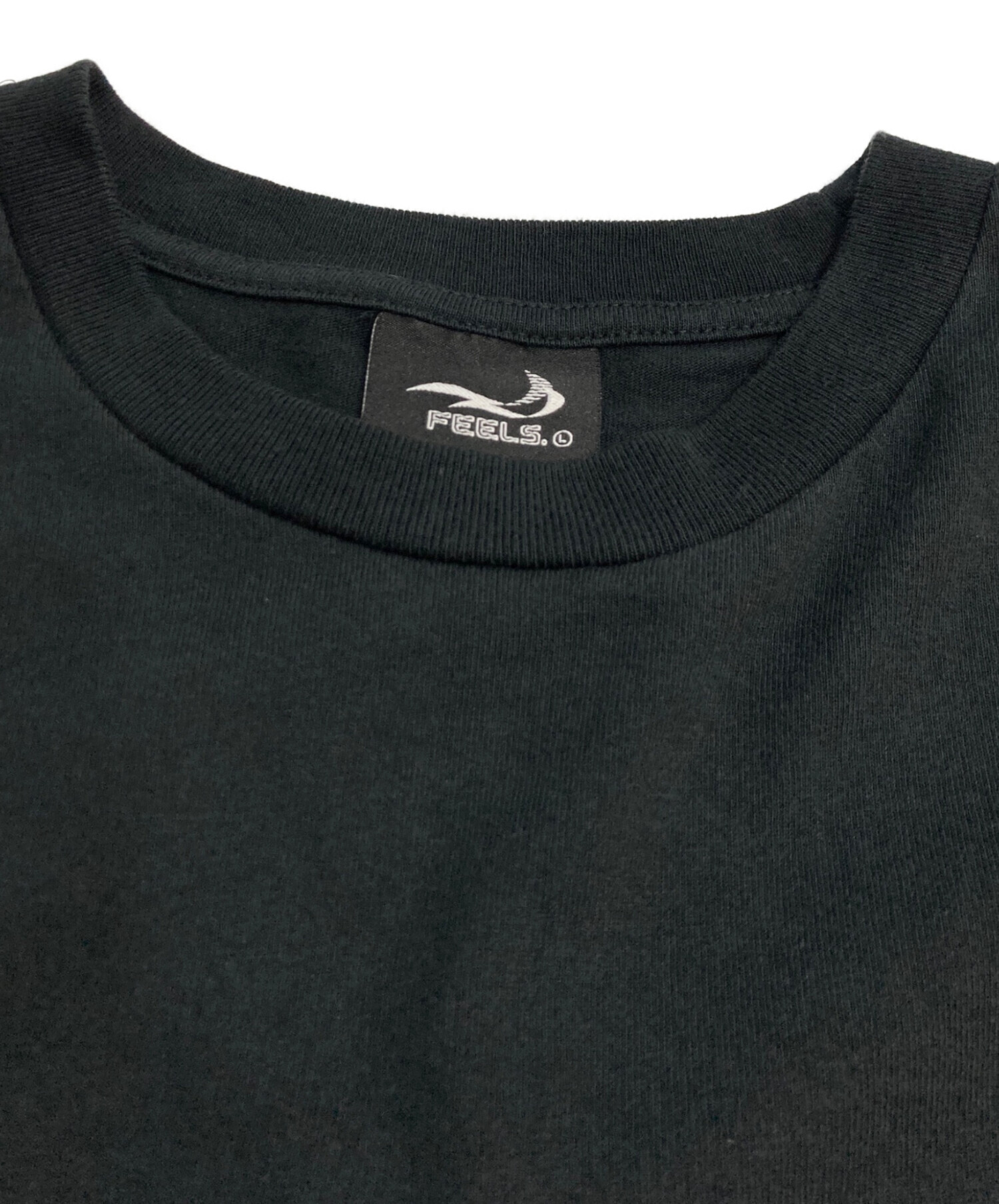 中古・古着通販】FEELS (フィールズ) バックプリントTシャツ ブラック