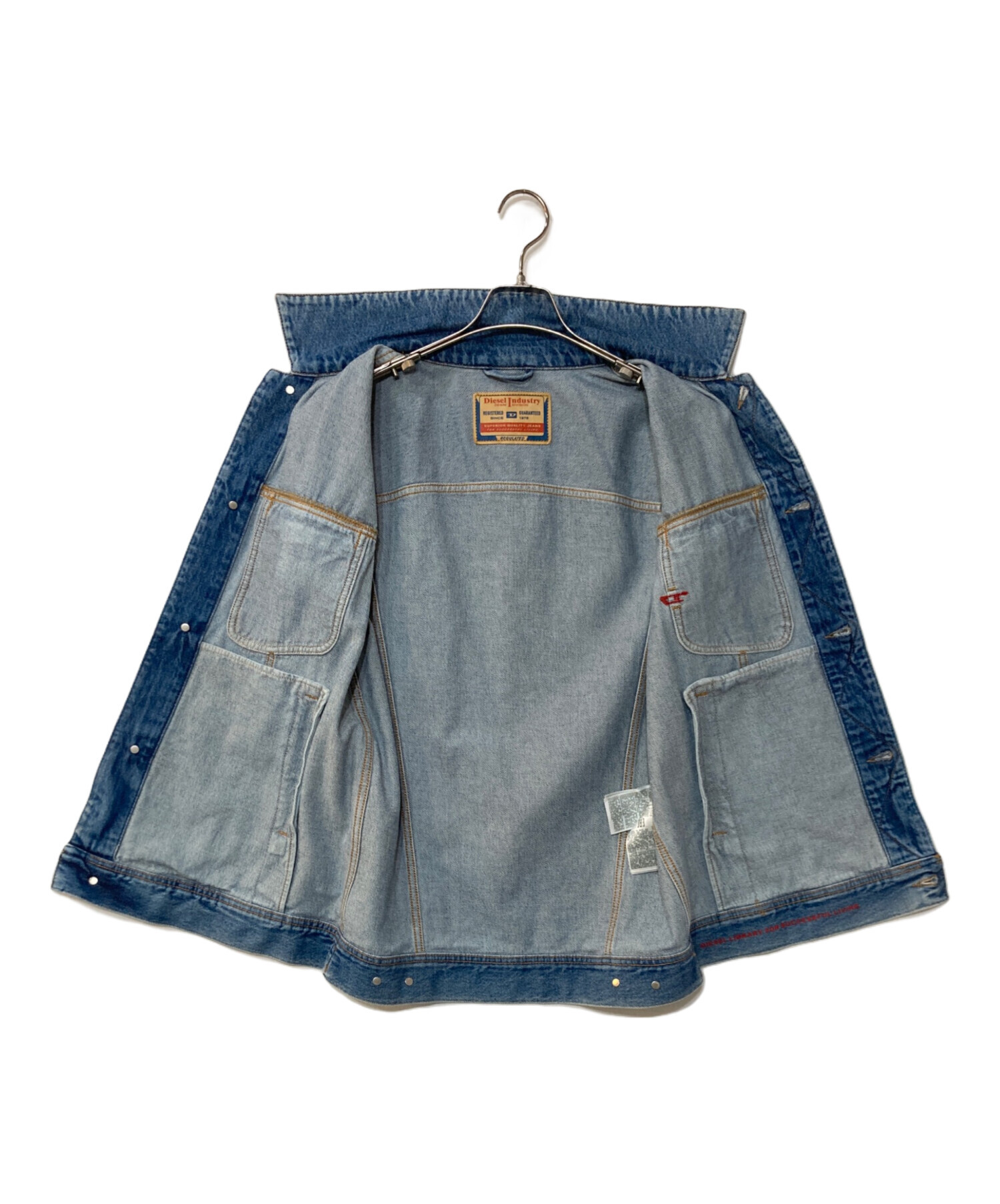 ディーゼル-diesel-デニムベスト サイズXS 中古・古着通販】DIESEL (ディーゼル) D-Barcy-Sm デニムベスト ブルー