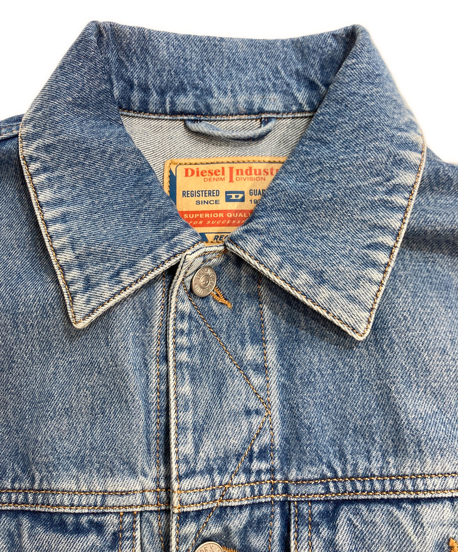 中古・古着通販】DIESEL (ディーゼル) D-Barcy-Sm デニムベスト ブルー