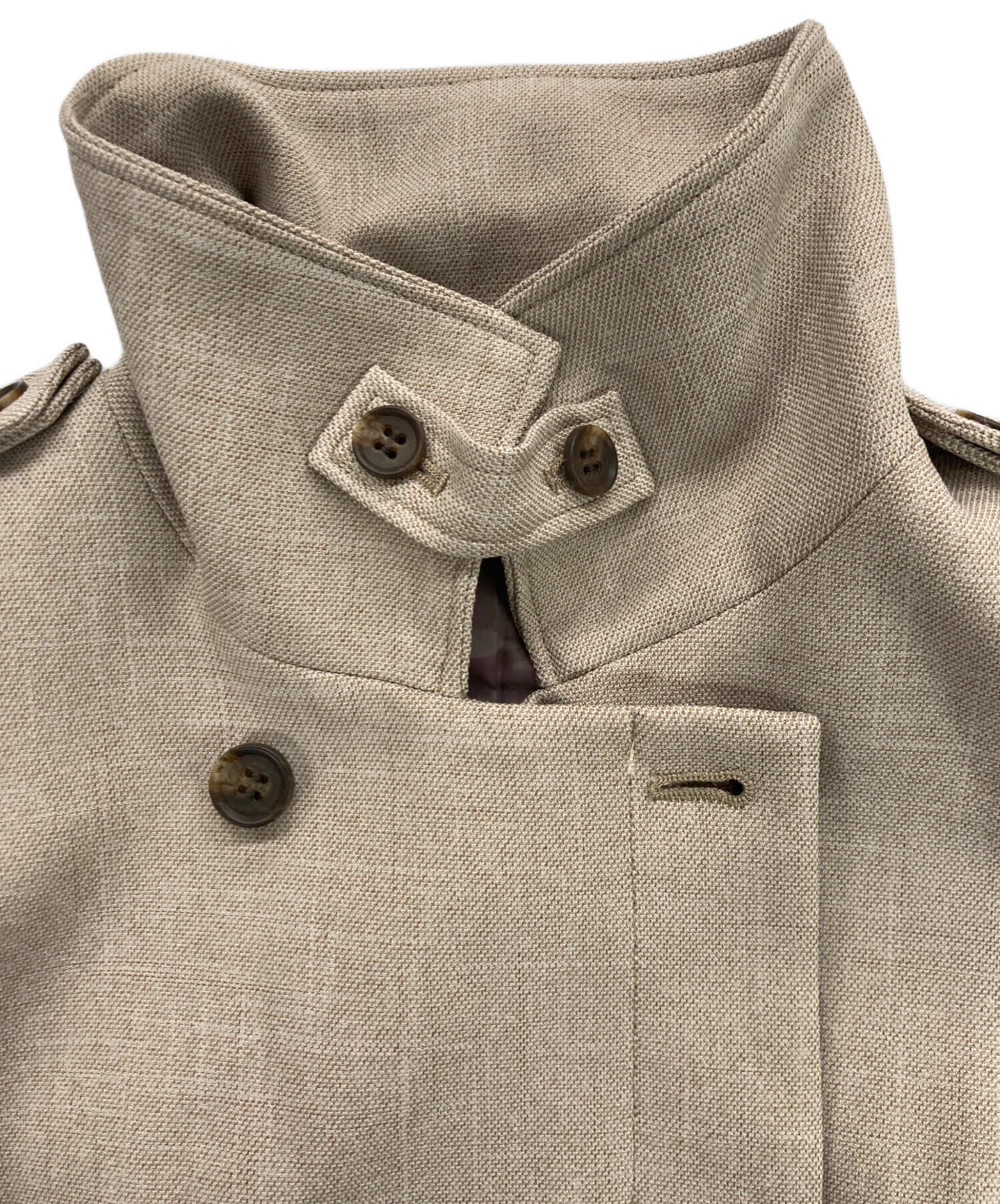 中古・古着通販】L'Or (ロル) Sleeveless Coat Dress ベージュ サイズ