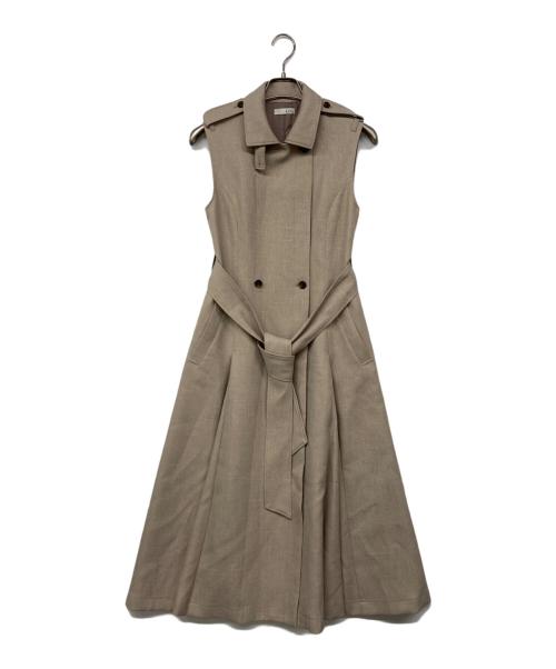 完売品　L'or Sleeveless Coat Dress ロル 中古・古着通販】L'Or (ロル) Sleeveless Coat Dress ベージュ サイズ