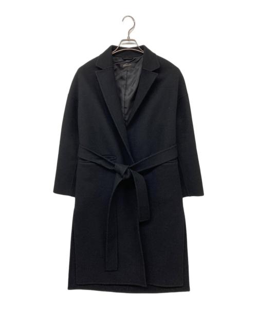 【美品】STUNNING LURE ベルト付ウールリバーコートカーキ 美品】STUNNING LURE ベルト付ウールリバーコートカーキ