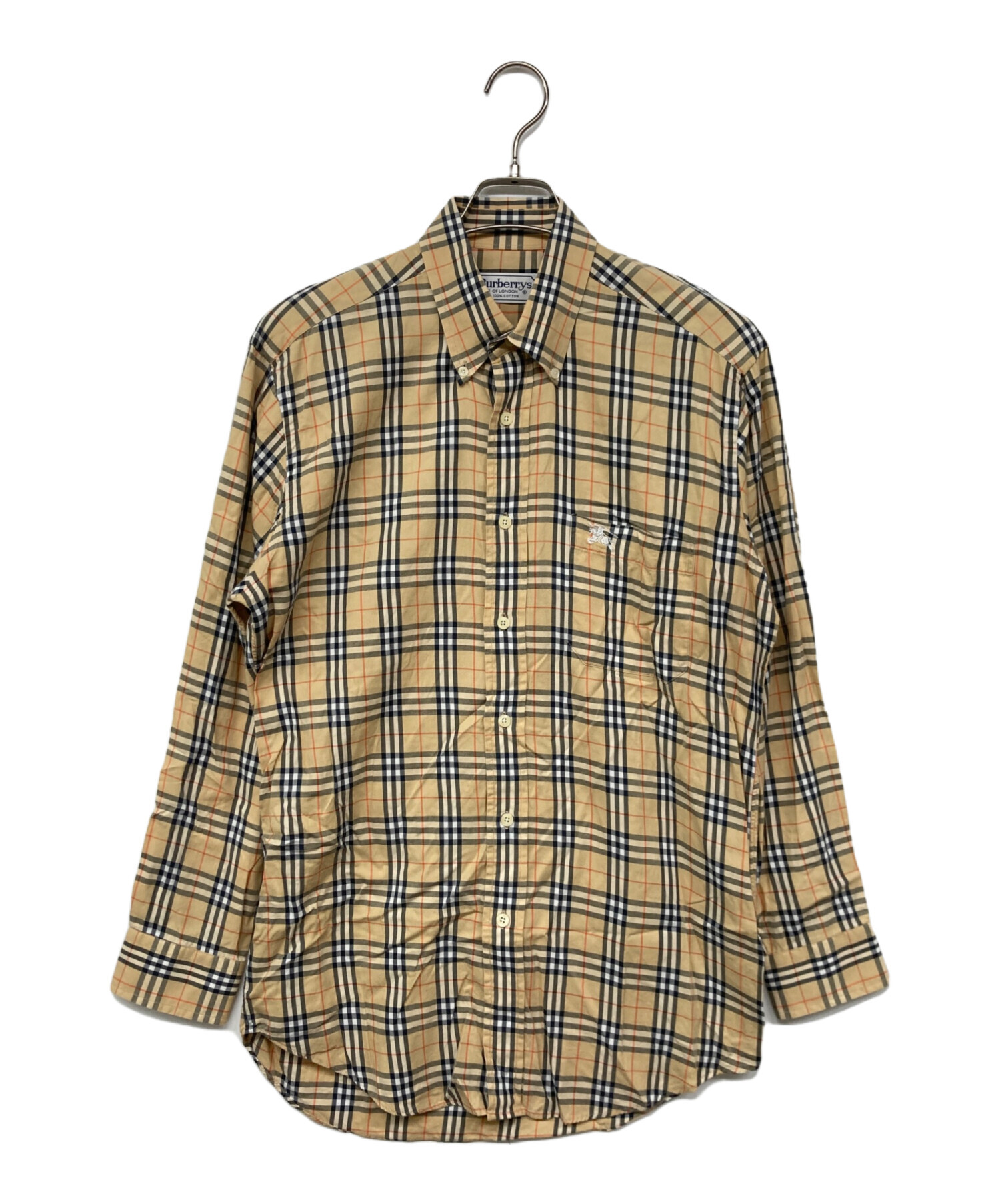 Burberrysバーバリーズノバチェック長袖シャツメンズmベージュY2K古着 中古・古着通販】Burberry's (バーバリー) ノバチェックシャツ