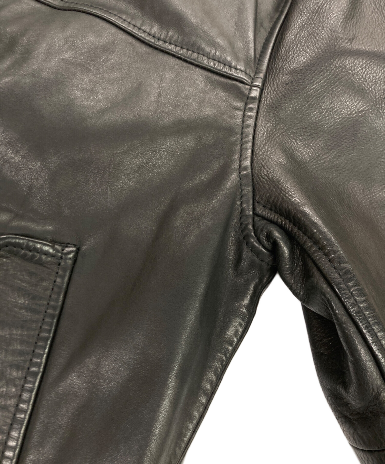 中古・古着通販】GAP (ギャップ) カウレザーブルゾン レザーボンバー