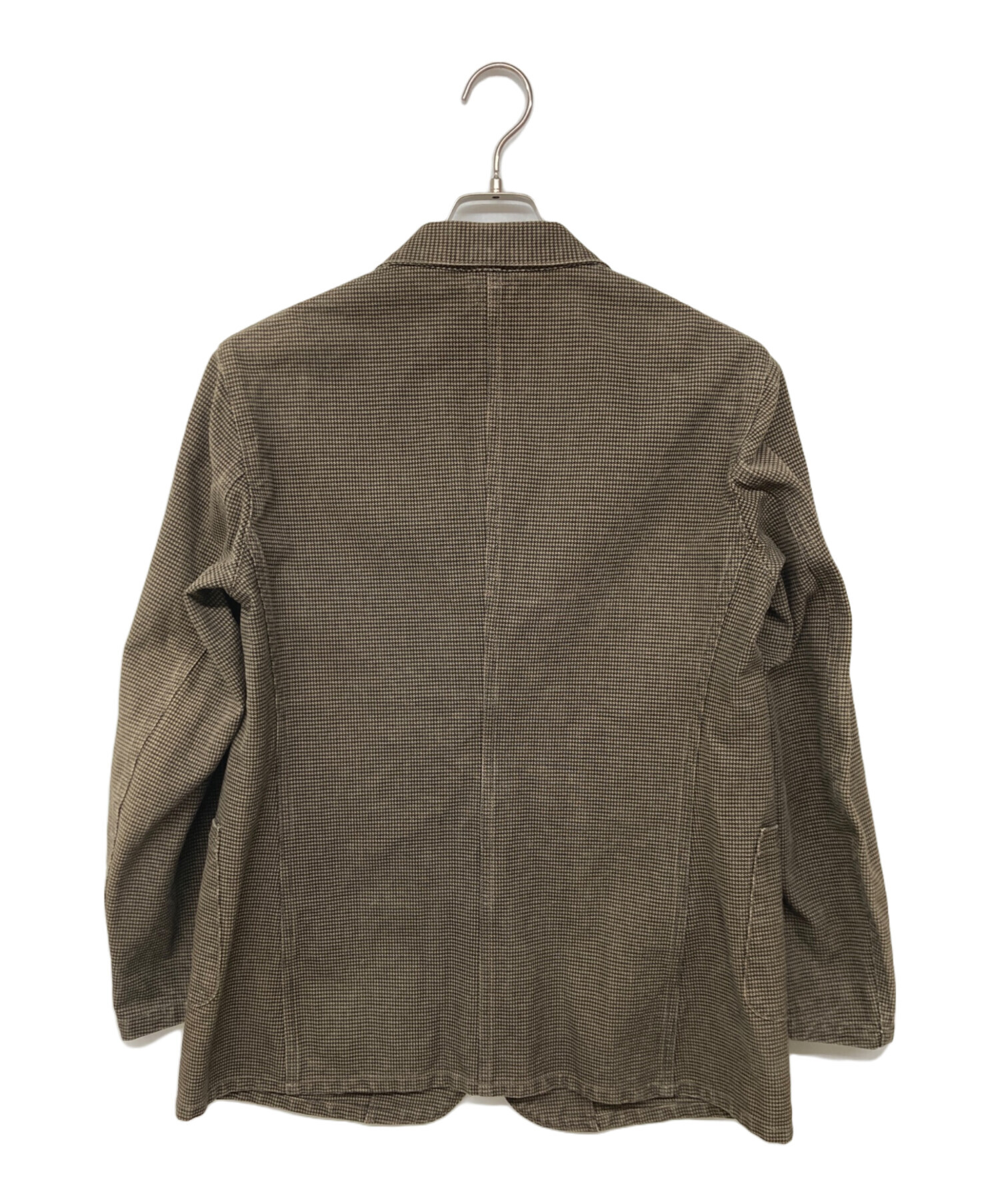 Heller's Cafe カバーオール サイズ36 ブラウン 中古・古着通販】Heller's cafe (ヘラーズカフェ) 千鳥格子