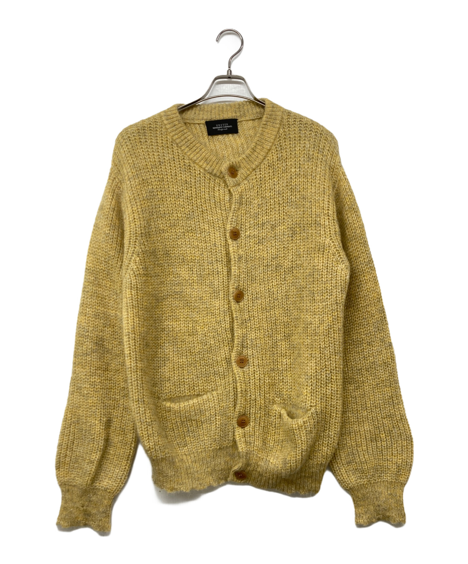 未使用 unused 23aw 3 アンユーズド ニット カー ディガン 中古・古着通販】UNUSED (アンユーズド) mohair crew neck cardigan