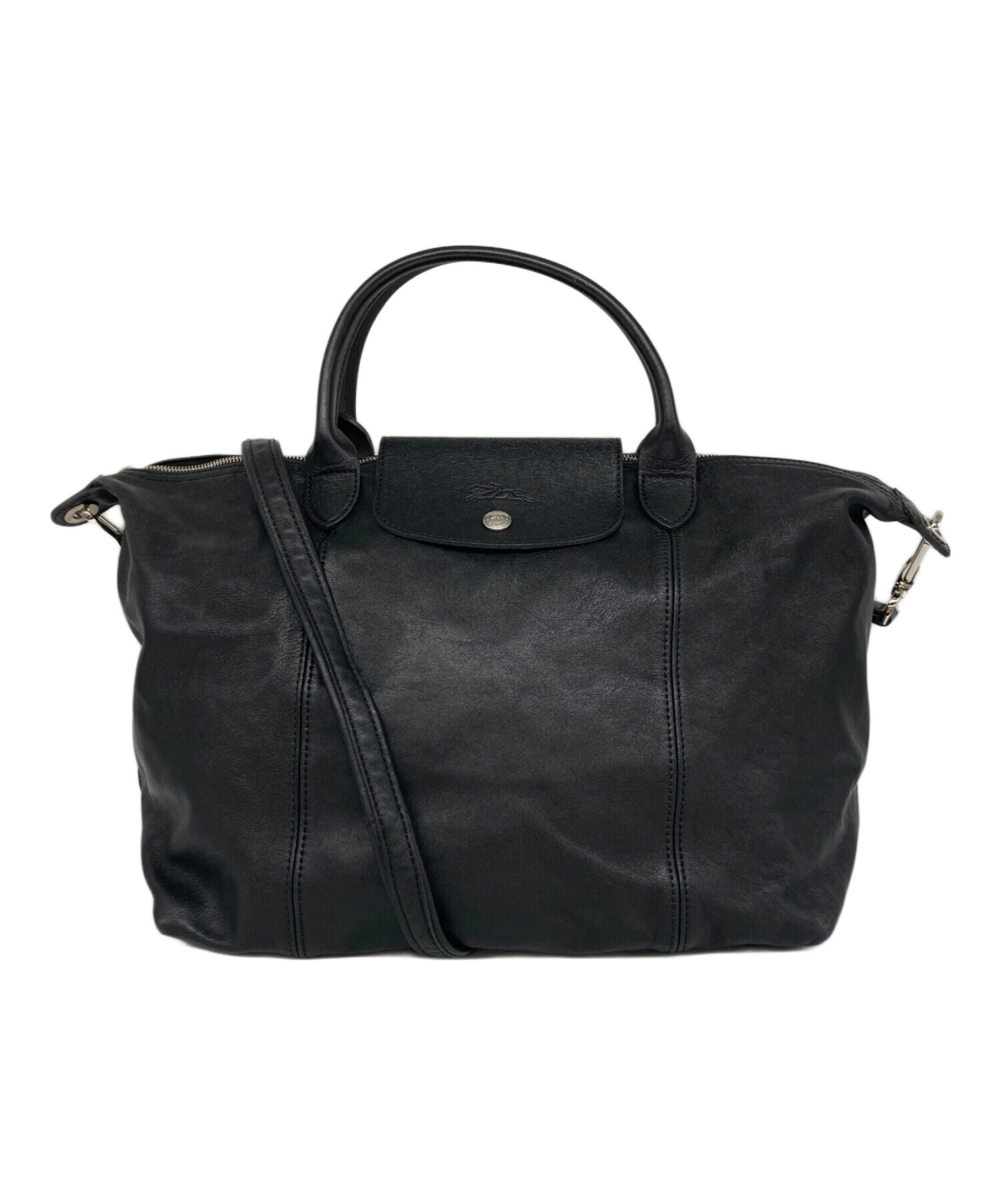 中古・古着通販】LONGCHAMP (ロンシャン) ル・プリアージュ キュイール 