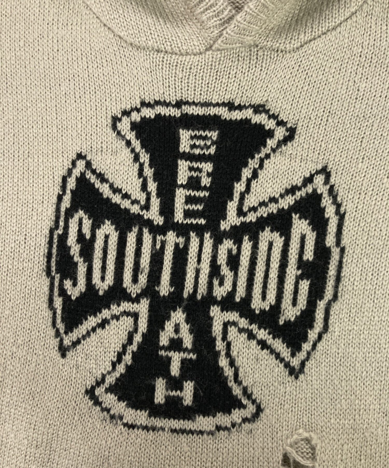 中古・古着通販】BREATH (ブレス) SOUTHSIDE CROSS DAMAGE MOHAIR 