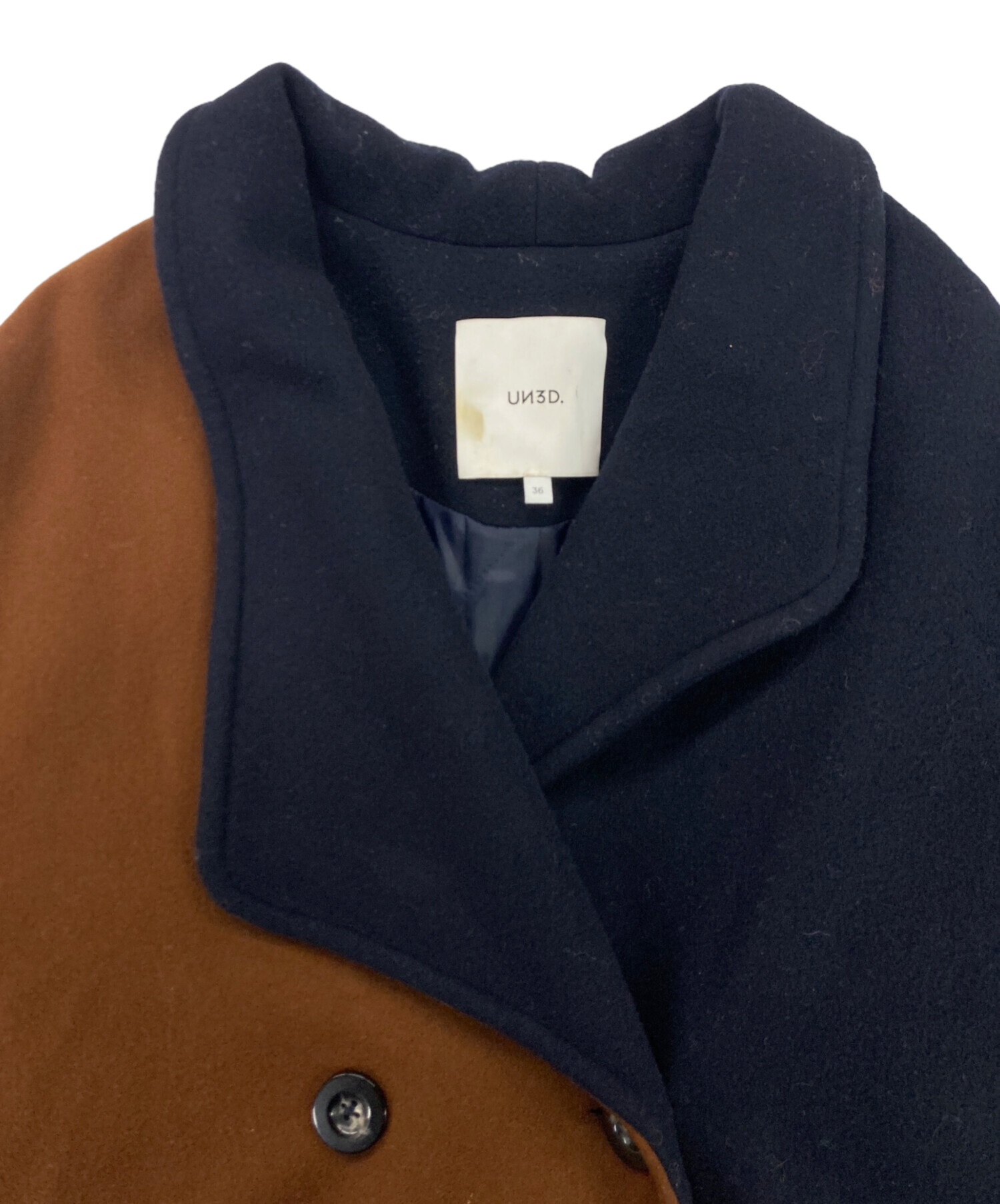 中古・古着通販】UN3D. (アンスリード) ASYMME COLLAR WOOL CT バイ
