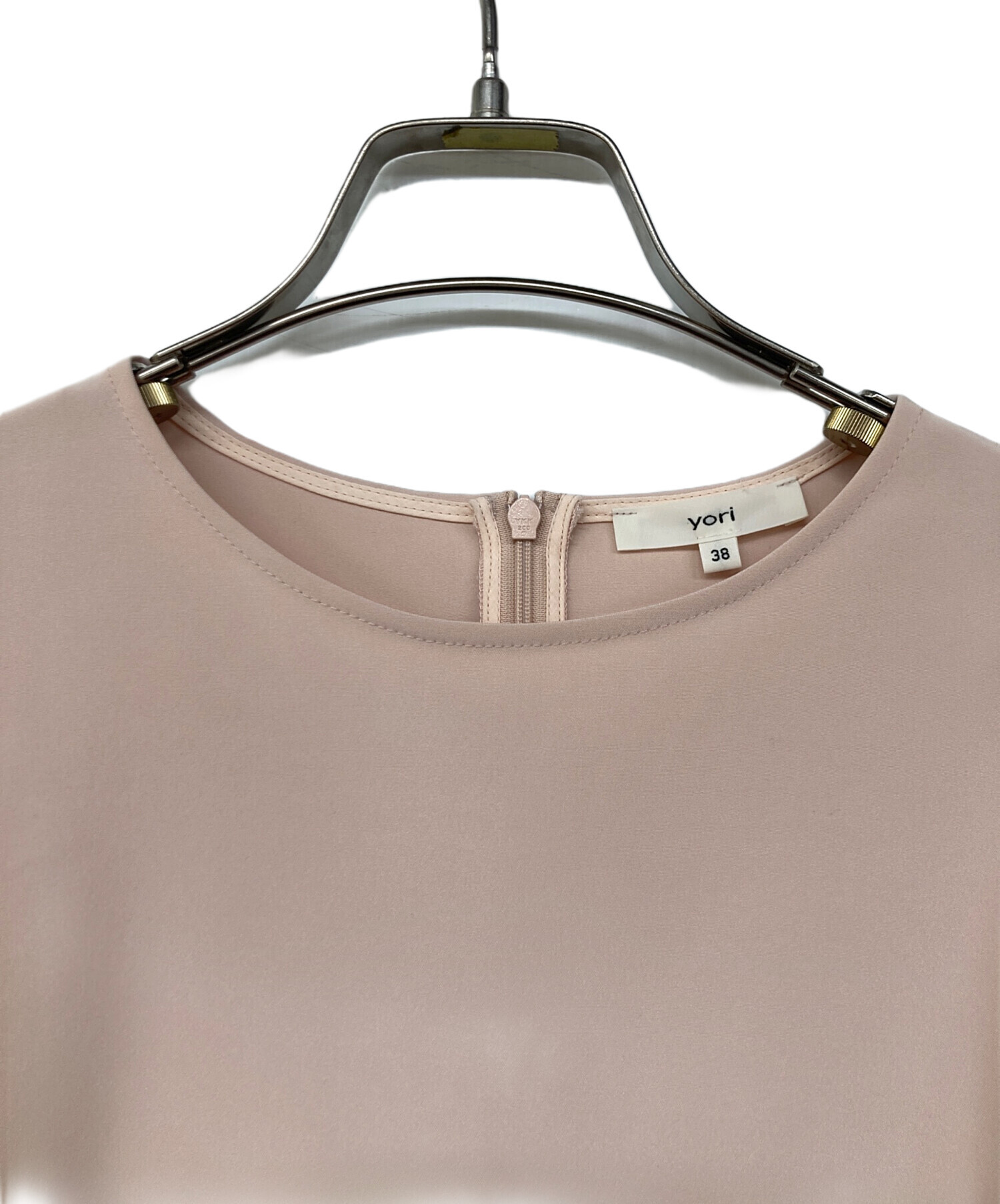 中古・古着通販】yori (ヨリ) ティアードギャザーブラウス ピンク