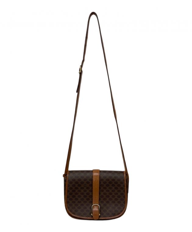 中古・古着通販】CELINE (セリーヌ) マカダムフラップショルダーバッグ