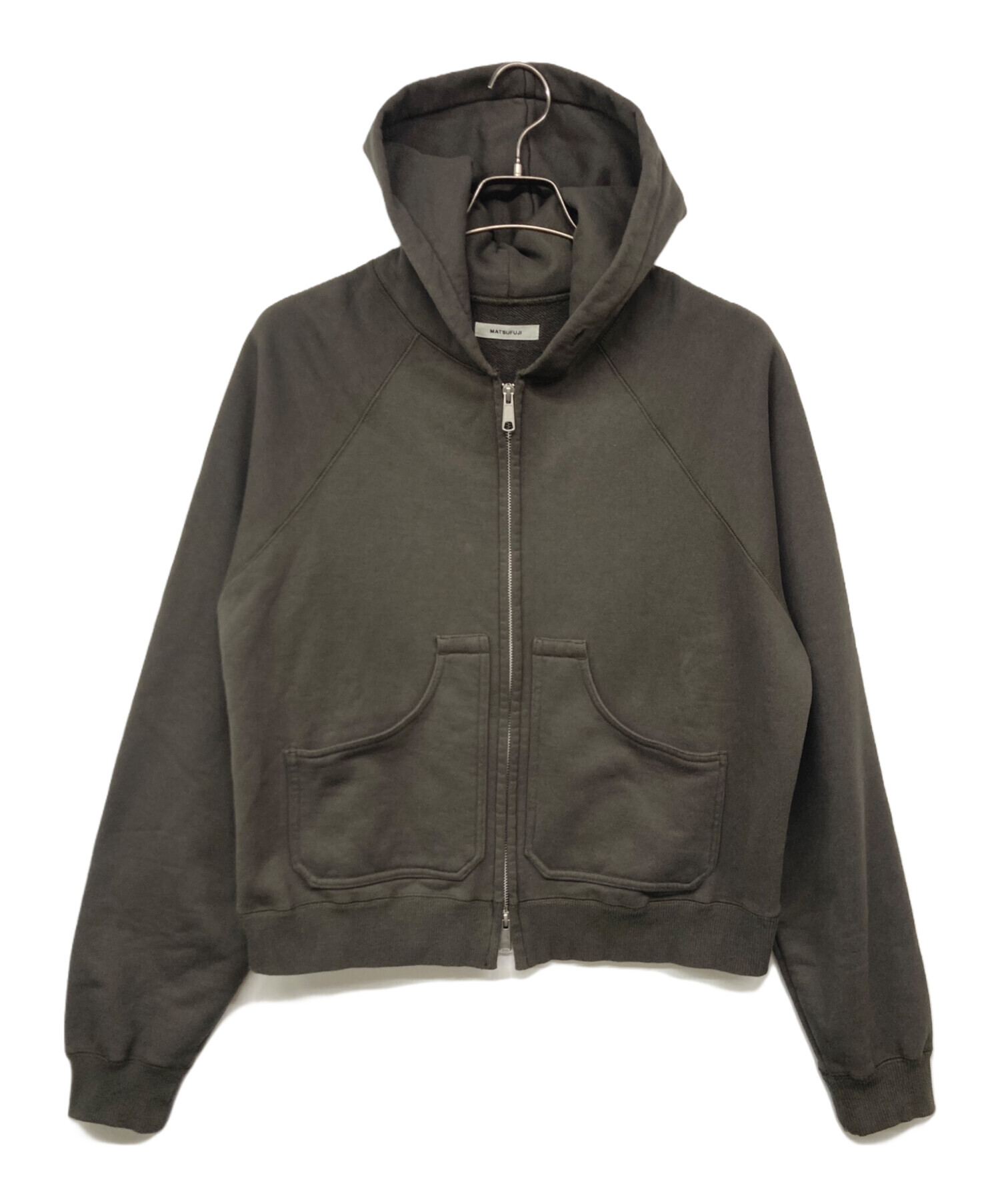 中古・古着通販】MATSUFUJI (マツフジ) Zip up Sweat Hoodie オリーブ 