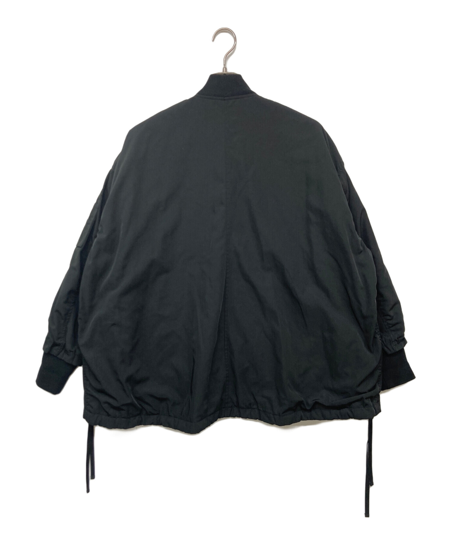 中古・古着通販】BEARDSLEY (ビアズリー) フレアMA-1ブルゾン ブラック